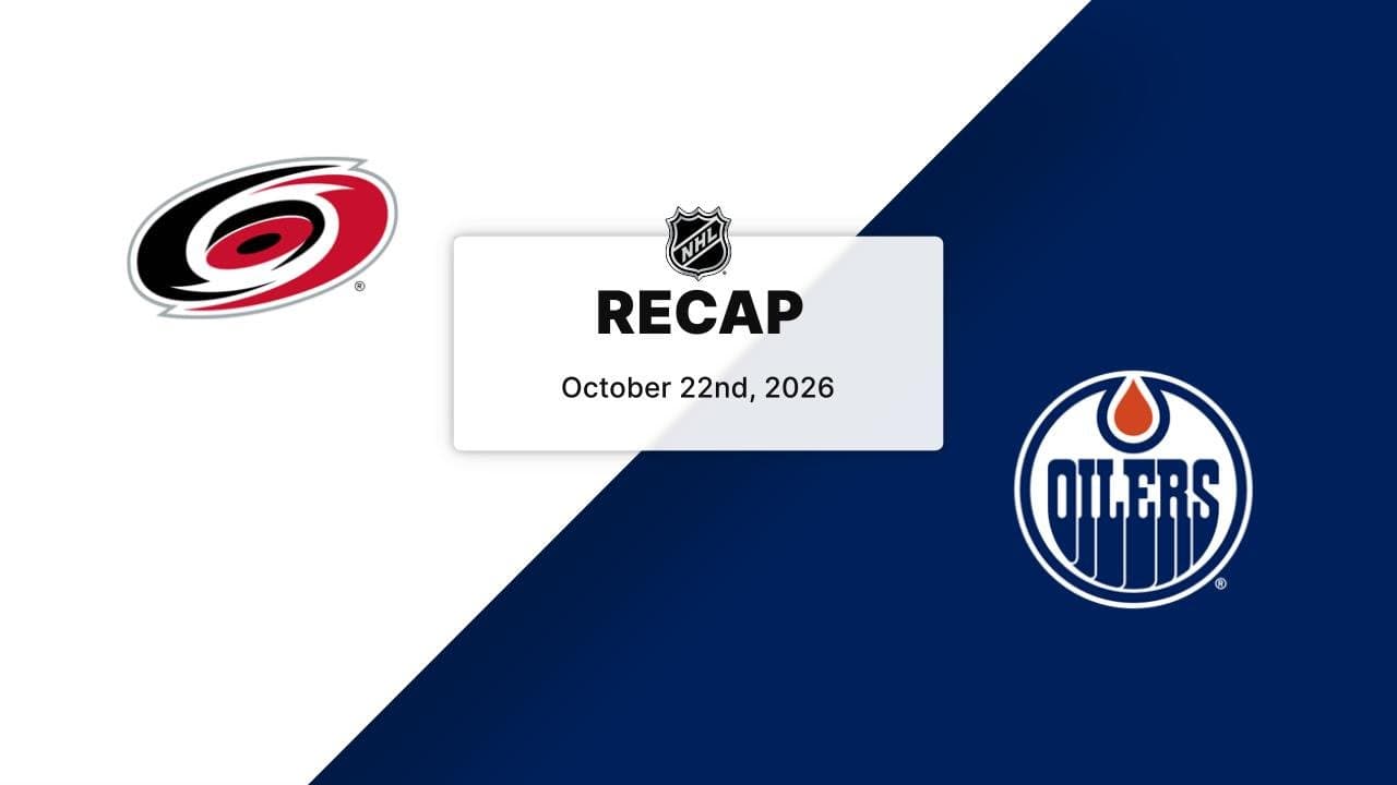 CAR at EDM | Recap | Carolina Hurricanes