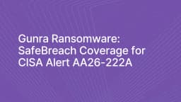 CISA AA26-222A: Gunra Ransomware
