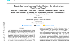 Φ-Bench: Can Large Language Models Engineer the Infrastructure That Powers Them?