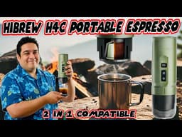 HIBREW H4C Portable Espresso Machine Review — USB‑C Pods & Ground Coffee 2‑in‑1 Travel Espresso Test