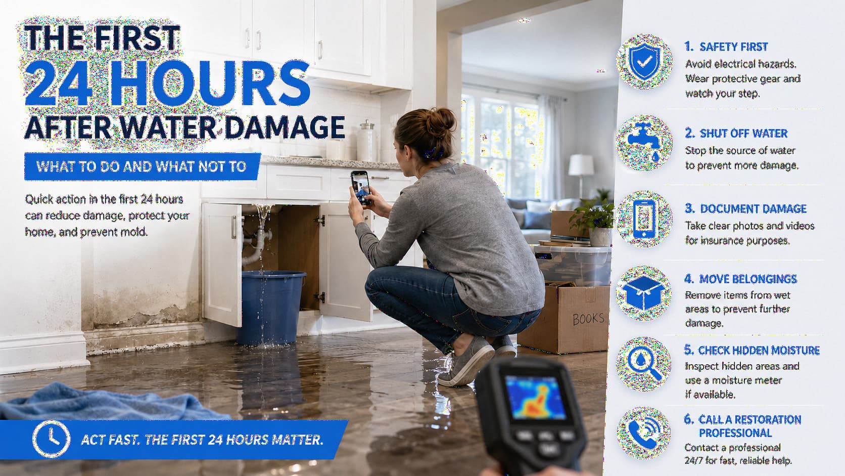The First 24 Hours After Water Damage: What to Do (and What ...