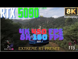 Forza Horizon 6: RTX 5090 Extreme Ray Tracing 4K (450 FPS) and 8K (160 FPS) Gameplay Tested