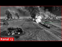 Ukrainian UAVs hit Russian railcar transporting fuel to frontline, ammunition warehouse, “Buk-M1”