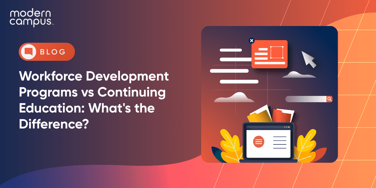 Workforce Development Programs vs Continuing Education