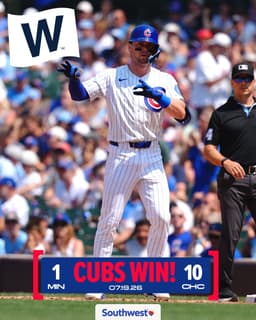 @Cubs: series win sundays are our favorite. https://t.co/2QIiF16a9P
