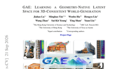 GAE: Learning a Geometry-Native Latent Space for 3D-Consistent World Generation