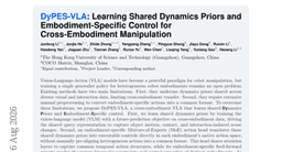 DyPES-VLA: Learning Shared Dynamics Priors and Embodiment-Specific Control for Cross-Embodiment Manipulation