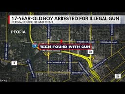 Peoria police arrest 17-year-old with loaded handgun