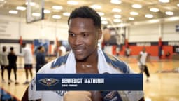 Bennedict Mathurin on competitive spirit, New Orleans