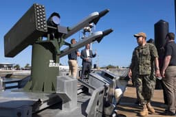 U.S. military showed its top commanders ship-based drone defense system