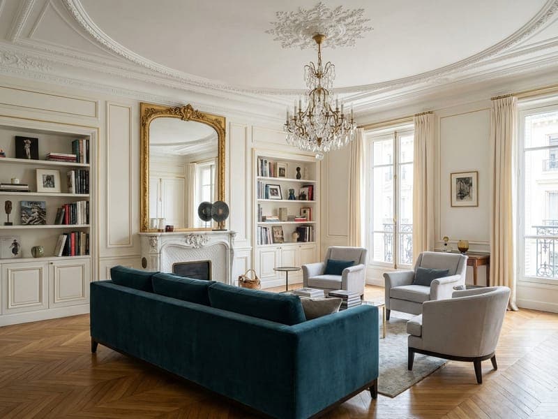 Bathroom Design in French Parisian Style