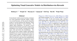 Optimizing Visual Generative Models via Distribution-wise Rewards