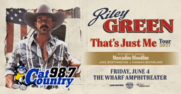 Riley Green at The Wharf Amphitheater on June 4, 2027