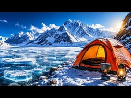 Snow & Ice Camping Survival in Freezing Weather 🏕️❄️