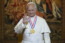 An American pope is honored at Independence Hall