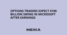 Options traders expect $190 billion swing in Microsoft after earnings