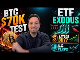 Bitcoin $70K Test: ETF Exodus, Saylor Buy Next? & U.S. Perps | Weekly Update
