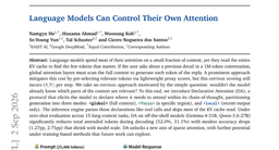 Language Models Can Control Their Own Attention