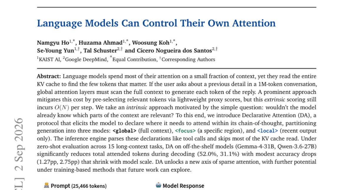 Language Models Can Control Their Own Attention