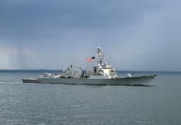 U.S. Navy destroyer USS Paul Ignatius completes air ...