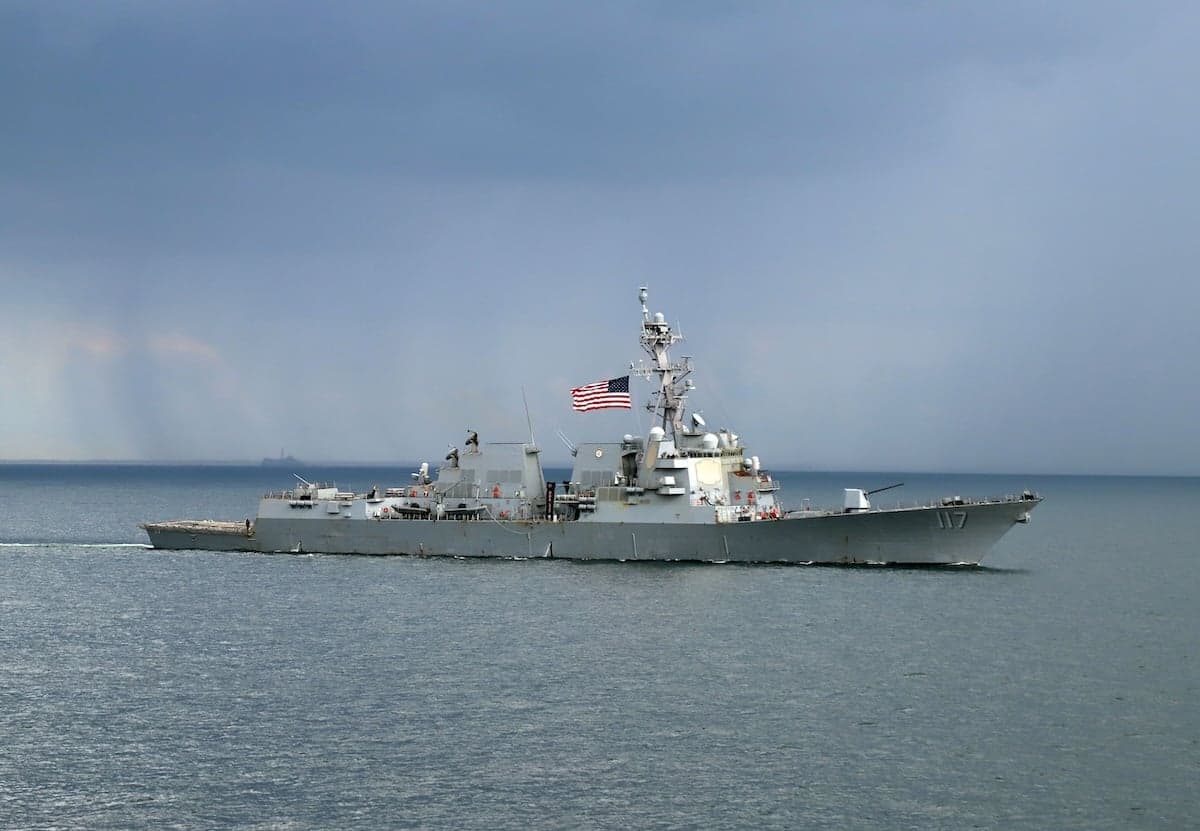U.S. Navy destroyer USS Paul Ignatius completes air ...