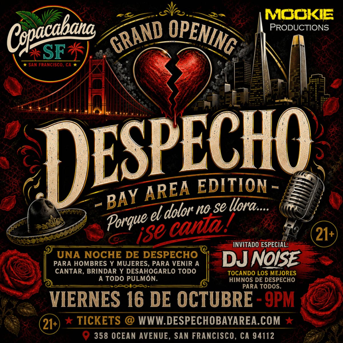DESPECHO - Bay Area Edition @ Copacabana SF - Grand Opening