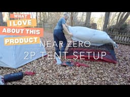 how easy it is to set up this 2 person backpacking tent - Near Zero 2-Person Tent Footprint, Waterpr
