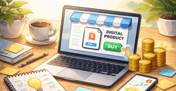 I made $3615 last month selling digital products. Here's how