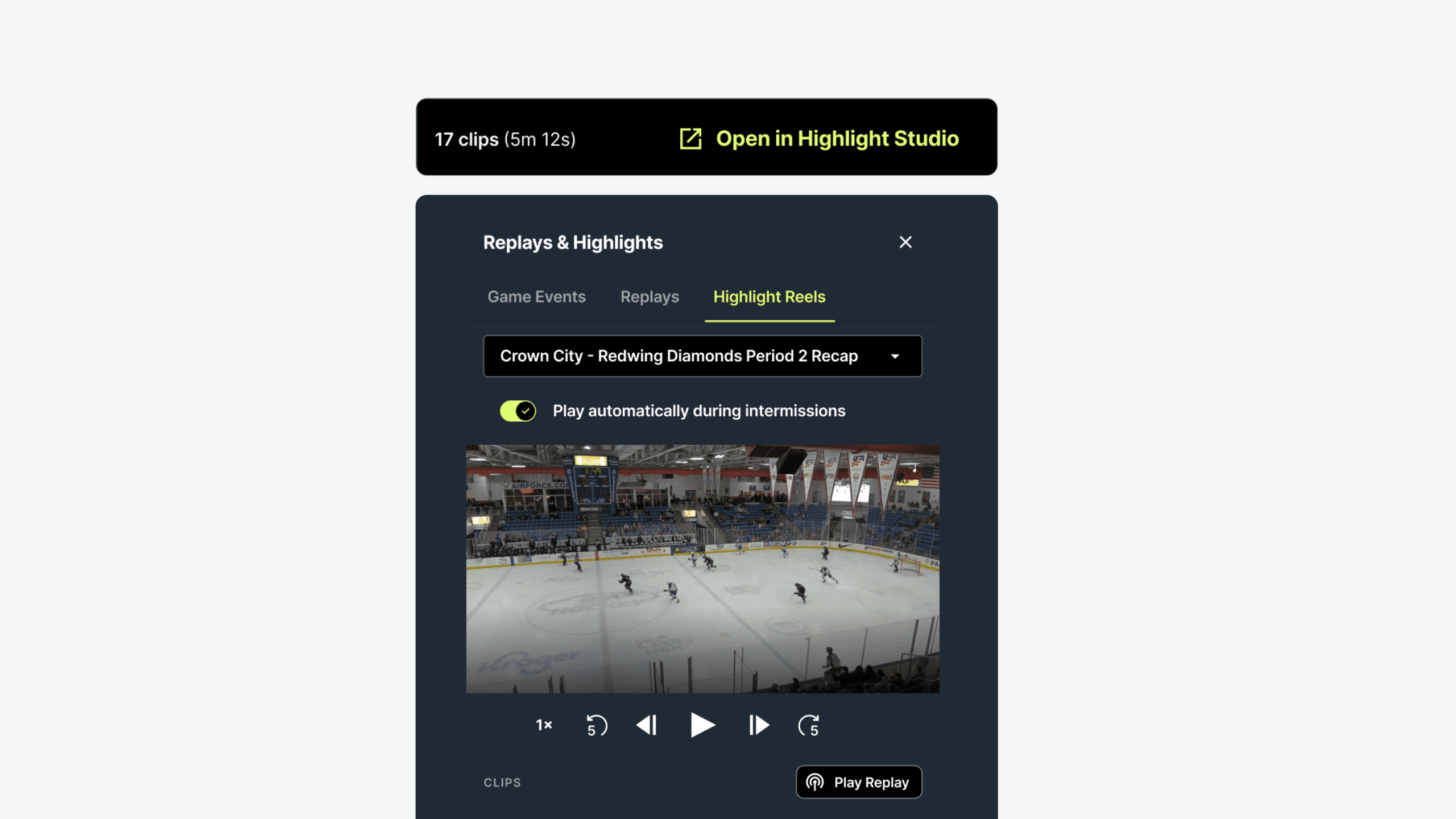 New in AI Highlights: in-game recap reels.