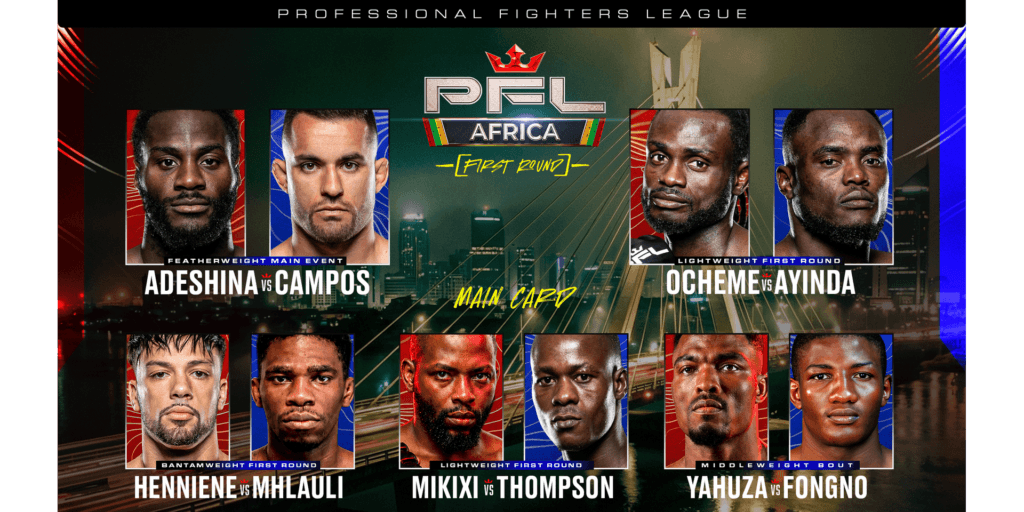 Full fight card announced for PFL Africa's historic debut in Lagos