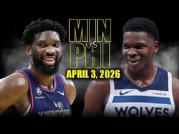 Minnesota Timberwolves vs Philadelphia 76ers Full Game Highlights – April 3, 2026 | NBA Season