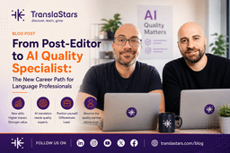 AI Quality Specialist. A New Career Path for Language ...