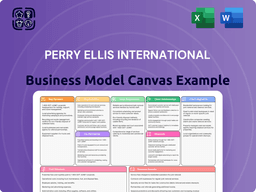 Perry Ellis International: Business Model Canvas – MatrixBCG.com