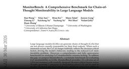Paper page - MonitorBench: A Comprehensive Benchmark for Chain-of-Thought Monitorability in Large Language Models