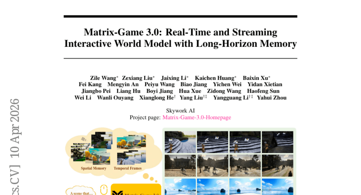 Matrix-Game 3.0: Real-Time and Streaming Interactive World Model with Long-Horizon Memory