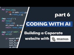 I Built a Stunning Corporate Website with Manus AI 🤯 | AI Web Design