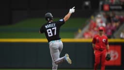 Marsee and Mack homer in the Marlins' 8-4 victory over ...