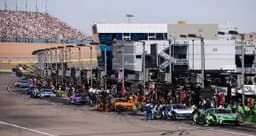 NASCAR discusses teams spraying pit stalls at Las Vegas