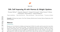 SIA: Self Improving AI with Harness & Weight Updates