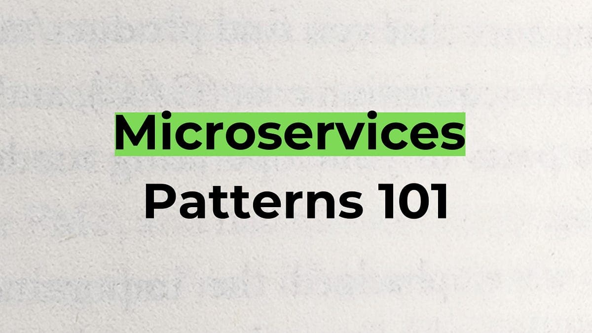 I struggled with "microservices" until I learned these 22 patterns
