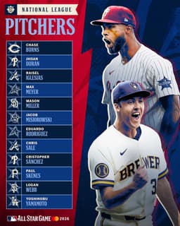 @MLB: The National League All-Star pitching staff has been revealed! https://t.co/31BdjxowkU