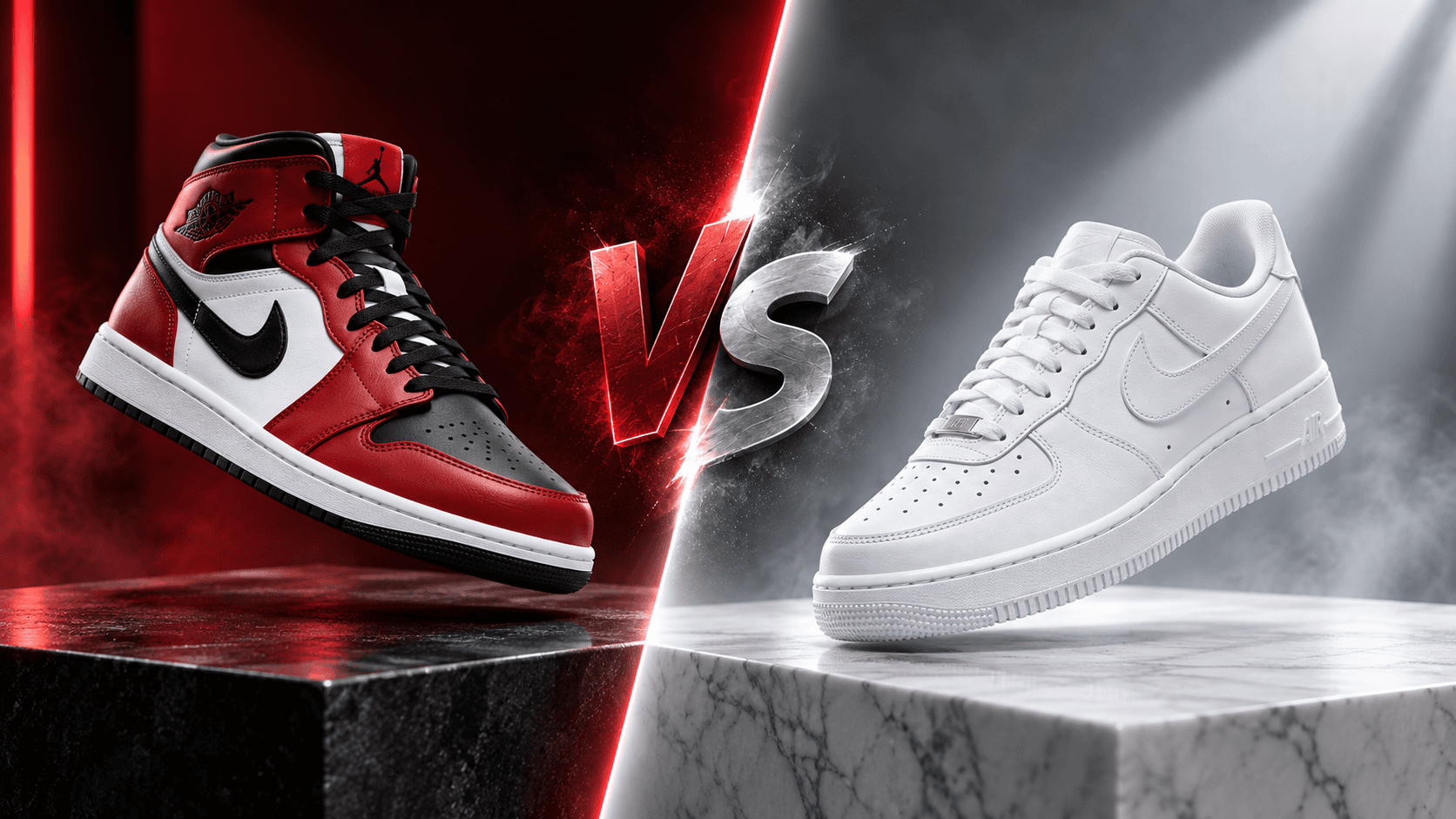 Air Jordan 1 vs. Air Force 1: Comparing Two Iconic Sneakers