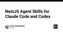 NestJS Agent Skills for Claude Code and Codex