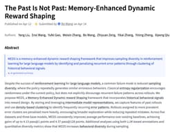 @_akhaliq: The Past Is Not Past

Memory-Enhanced Dynamic Reward Shaping

paper: https://t.co/nicAA4L9un https:/...