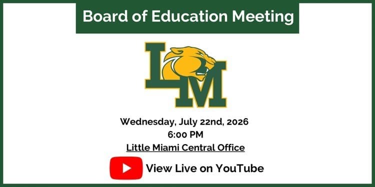 Notice of July 22, 2026 Board of Education Meeting