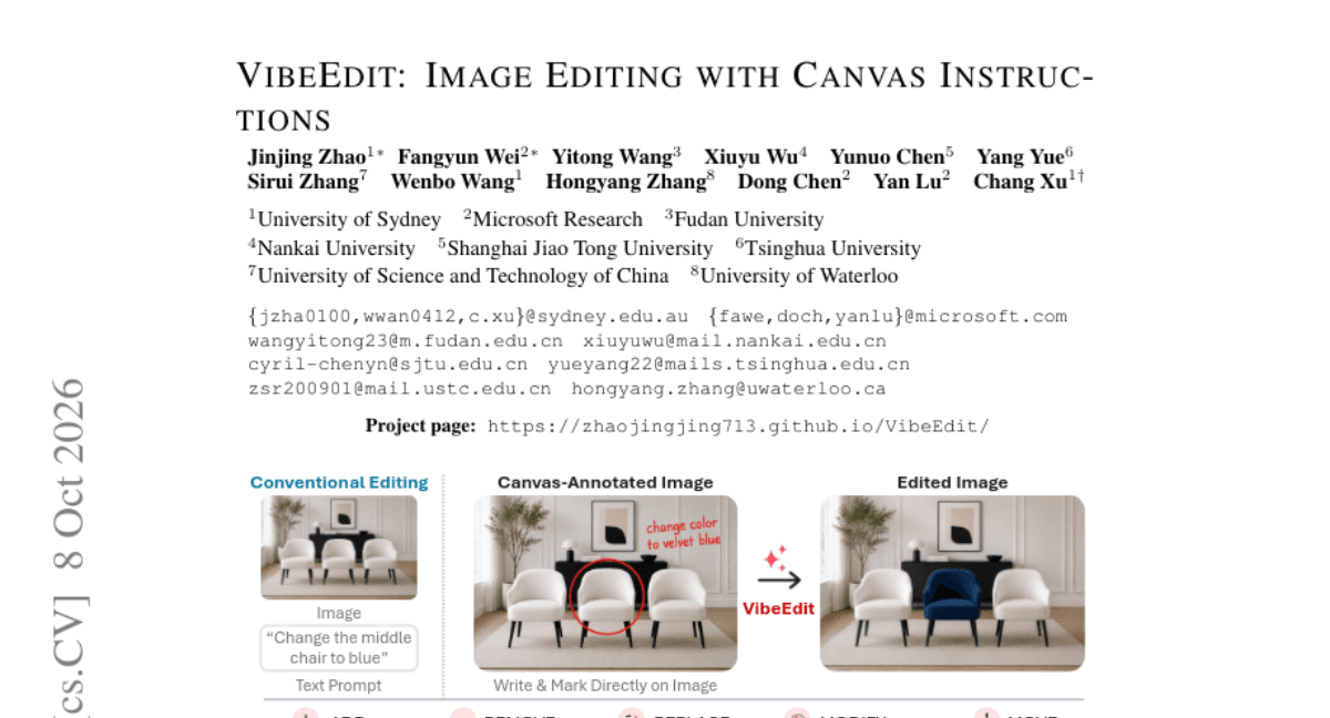 VibeEdit: Image Editing with Canvas Instructions