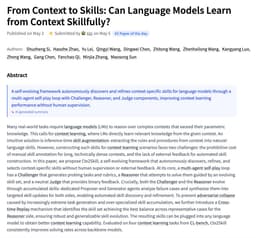 @_akhaliq: From Context to Skills

Can Language Models Learn from Context Skillfully?

paper: https://t.co/oGOp...