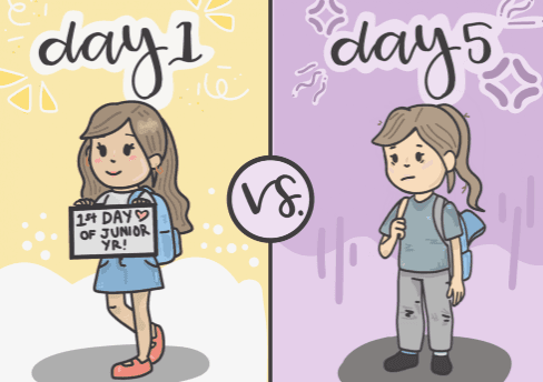 A brutally realistic first week of school