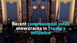 Recent congressional votes showing cracks in Trump's influence