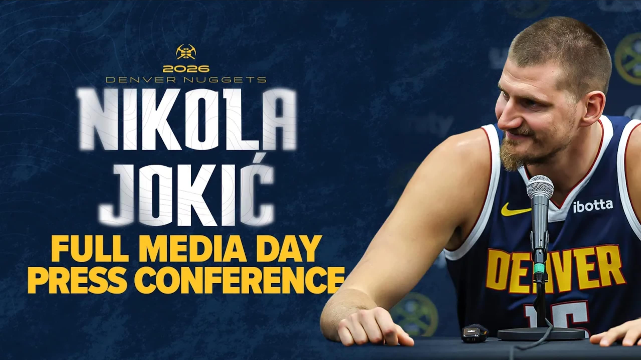 Nikola Jokić 2026-27 Media Day Press Conference